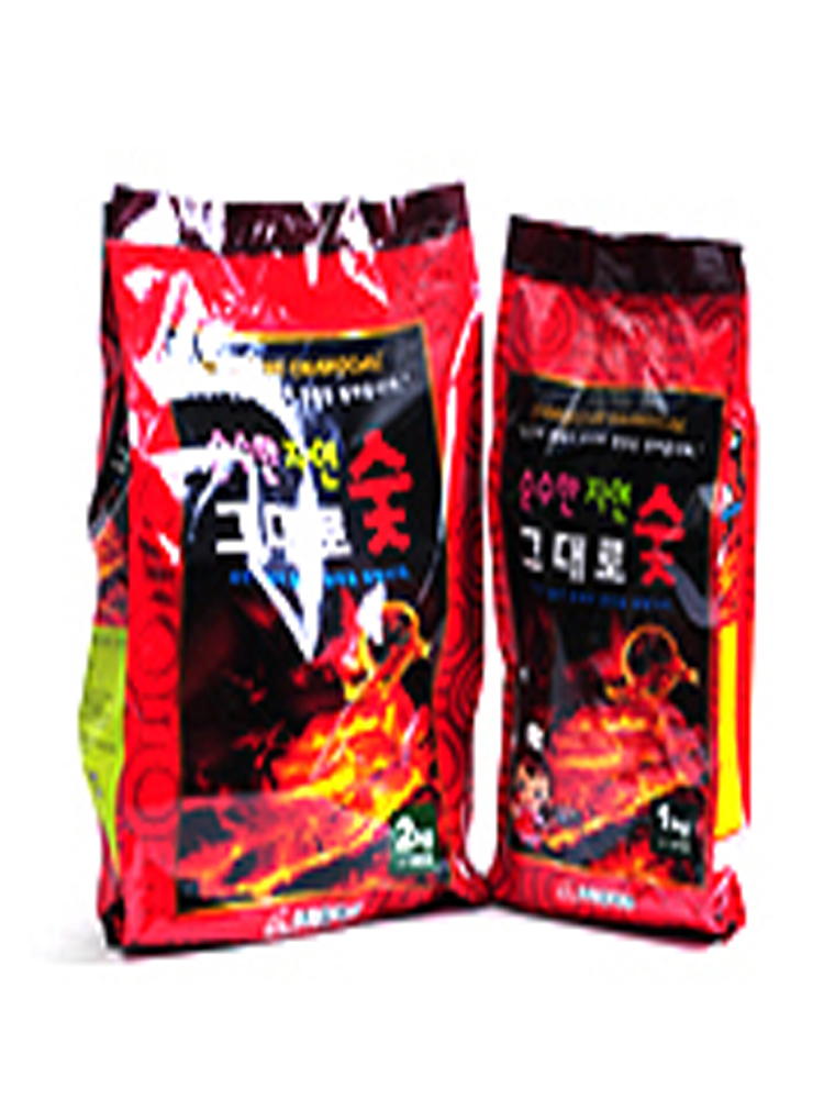 지피니 순수참숯 1kg, 2kg (착화제내포함) 연기 적은 바베큐숯 홈베큐 : 지피니