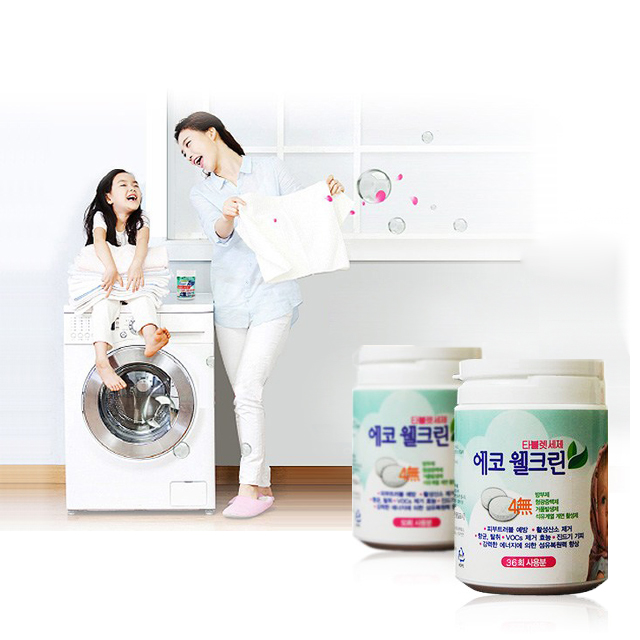 에코웰크린 친환경 효소 세탁세제 50정 : 굿앤루트