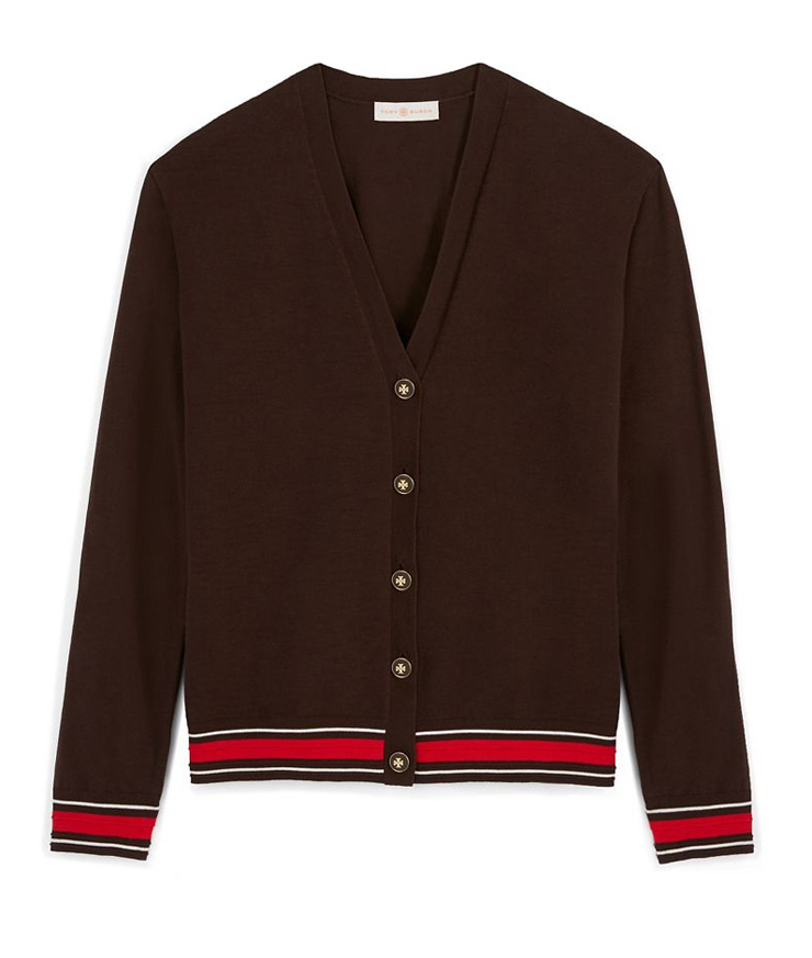 Tory Burch 토리버치 마룬 울 가디건 : 산타뉴욕