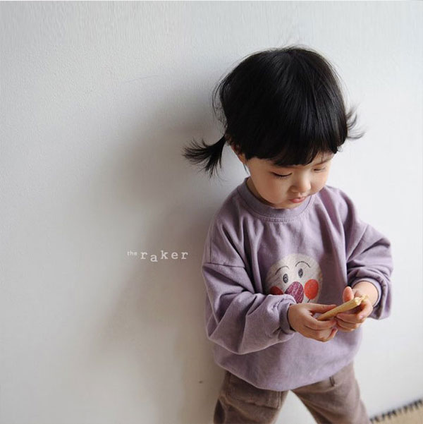 호빵맨 티셔츠(보라) : 아이러브몽-엔젤몽