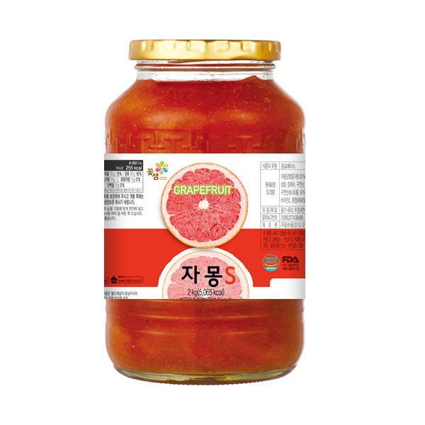꽃샘 자몽차S 2kg : 더커피 주식회사