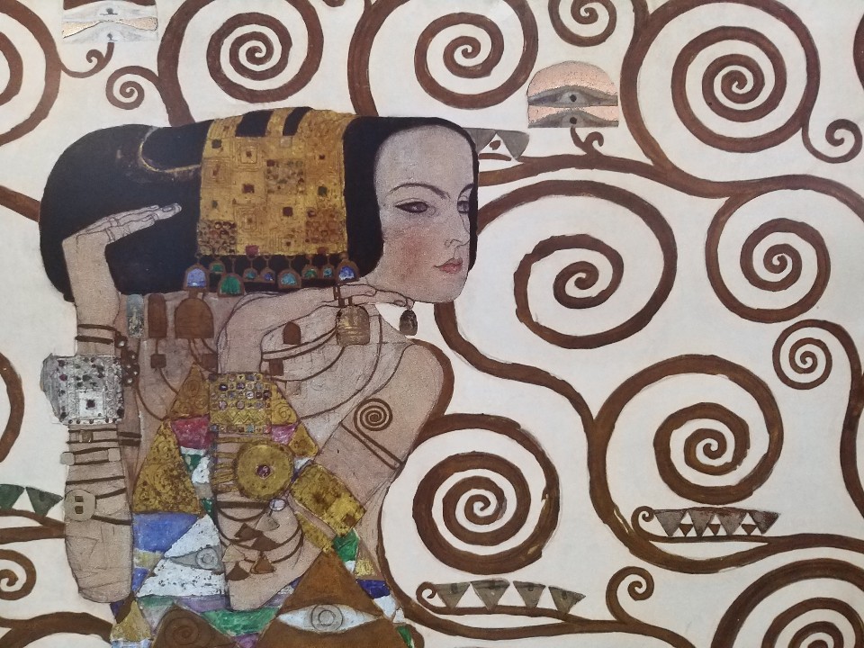 모던거실인테리어 구스타프 클림트 Gustav Klimt - 기다림 Expectation 명화그림액자 : 제이플아트