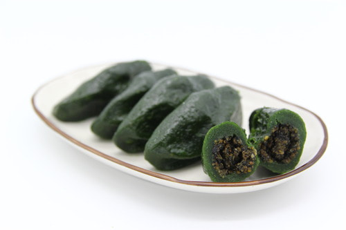 샘실떡방 참모싯잎 흑임자 깨송편 ( 냉동 찐 모시송편 ) : 샘실떡방