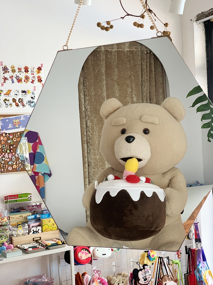 19곰 테드 촛불 켜지는 생일 케이크 봉제 인형 : 넘버슈슈