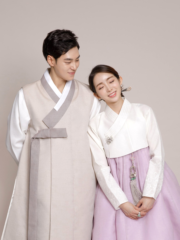 [한복대여 본한복] 루이라벤더 커플한복 돌잔치가족한복 신랑신부한복 : 한복대여 본한복