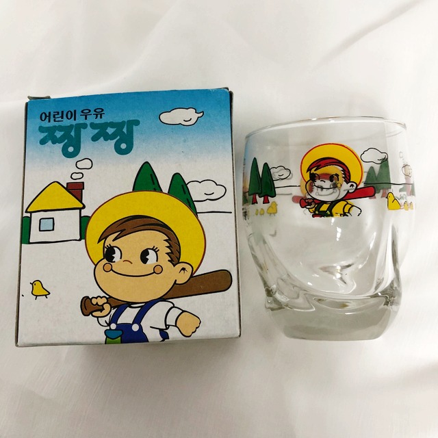 [수피아잡화점]부산우유 짱짱 어린이 빈티지컵 : 수피아잡화점