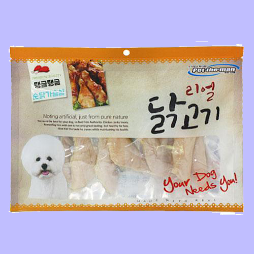 펫더맨 리얼닭고기 탱글탱글 순닭가슴살 300g : 개밥의신