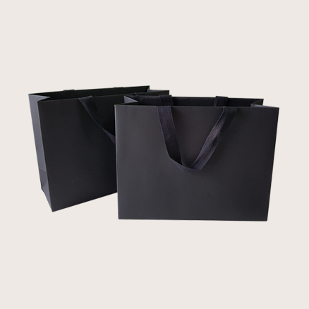 일산커피공장 블랙 크라프트 고급 종이 쇼핑백 300x120x260mm : 일산커피공장