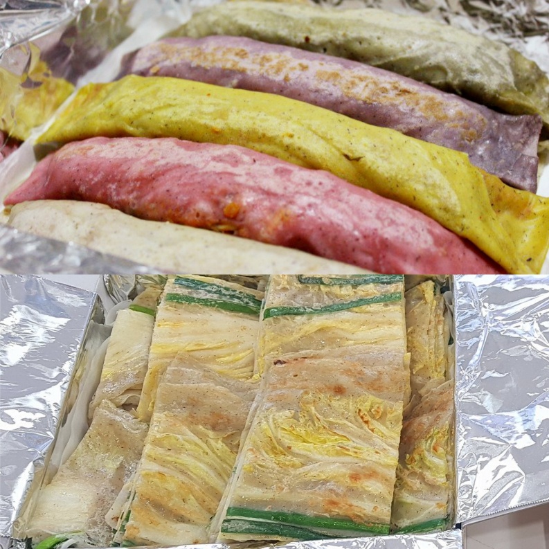 영월 수제 김치메밀전병20개.메밀 배추전 20장 : 뚱이네전집