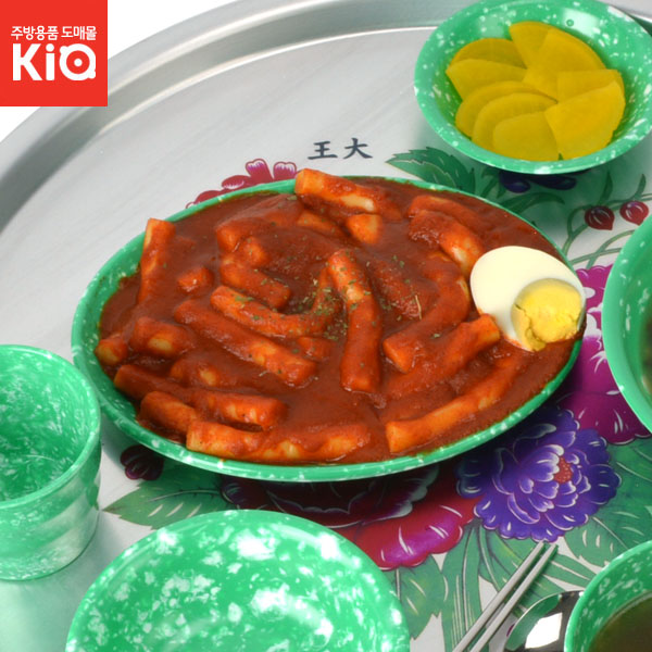 쑥 타원 접시 옛날그릇 분식 복고 레트로 녹두 포차 : 장식당