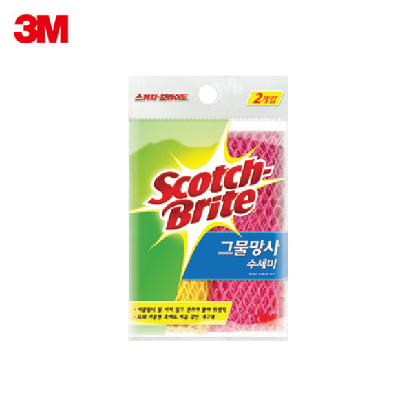 3M 그물망사 수세미 1개 MN-900 : 러브오피스