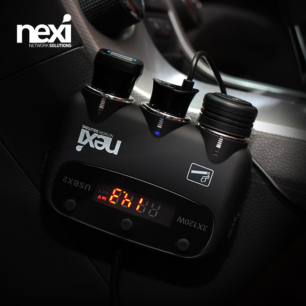 퀵차지 차량용 시거잭 3구 멀티소켓 NX-3SOCK (NX891) : 컴온씨앤씨