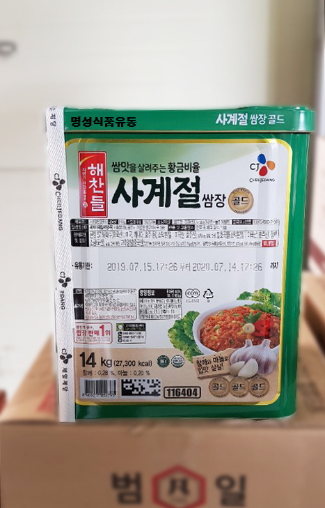 [해찬들] 해찬들 사계절 쌈장 골드 14kg : 명성식품유통