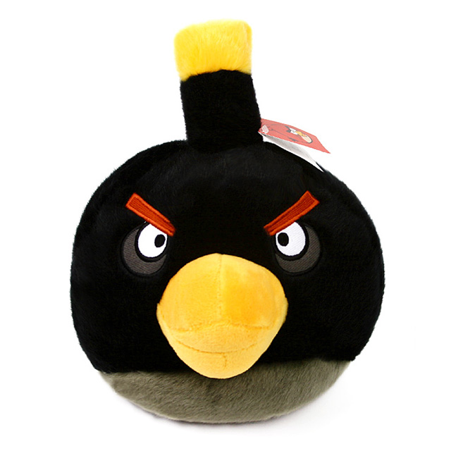 앵그리버드 캐릭터 봉제인형-블랙버드(점보70cm) : 토이랜드