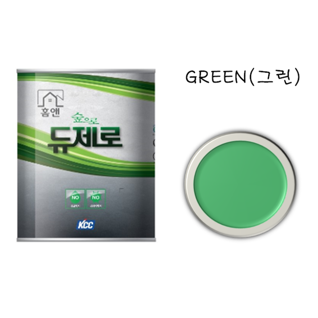 결로 곰팡이 방지 페인트 숲으로홈앤듀제로 친환경 그린색 1.8L 아파트 베란다 다용도실 : 행우상사