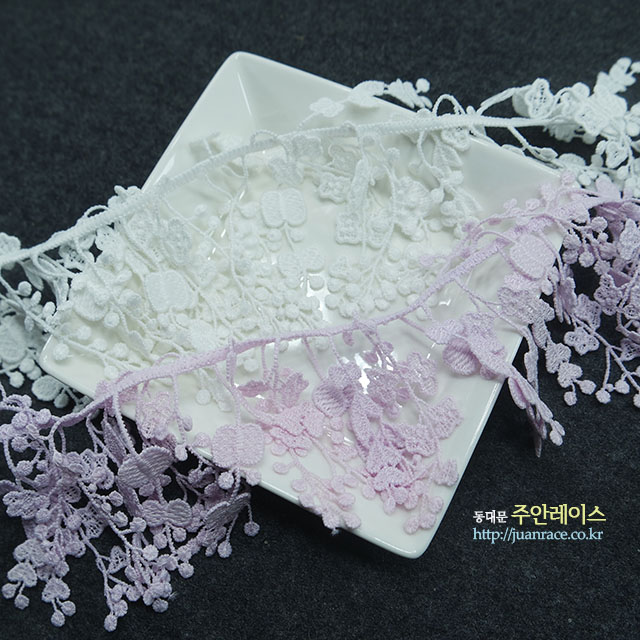 콩나물레이스 꽃다발 귀걸이레이스 DIY악세사리재료 드롭귀걸이 의류부자재 : 주안레이스