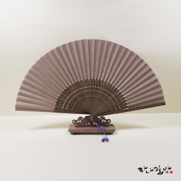 커피색 색부채|한지부채|접선부채 | 캘리부채 |고급색부채|별도포장 : 하나필방