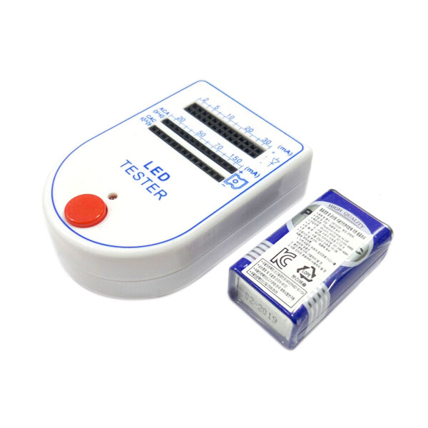 (PP-A236) LED 테스터기 LED Tester (9V 건전지포함) : 동신전자