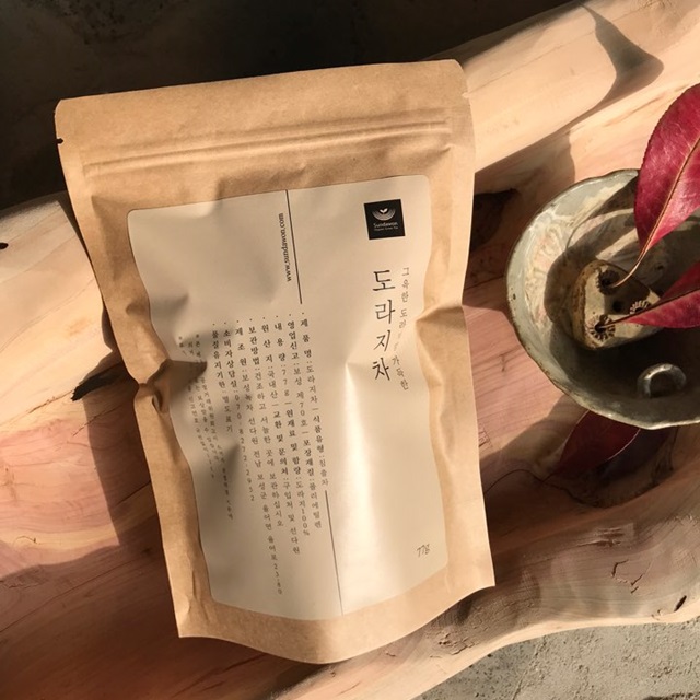 볶은 도라지차 77g  효능 : 보성녹차선다원