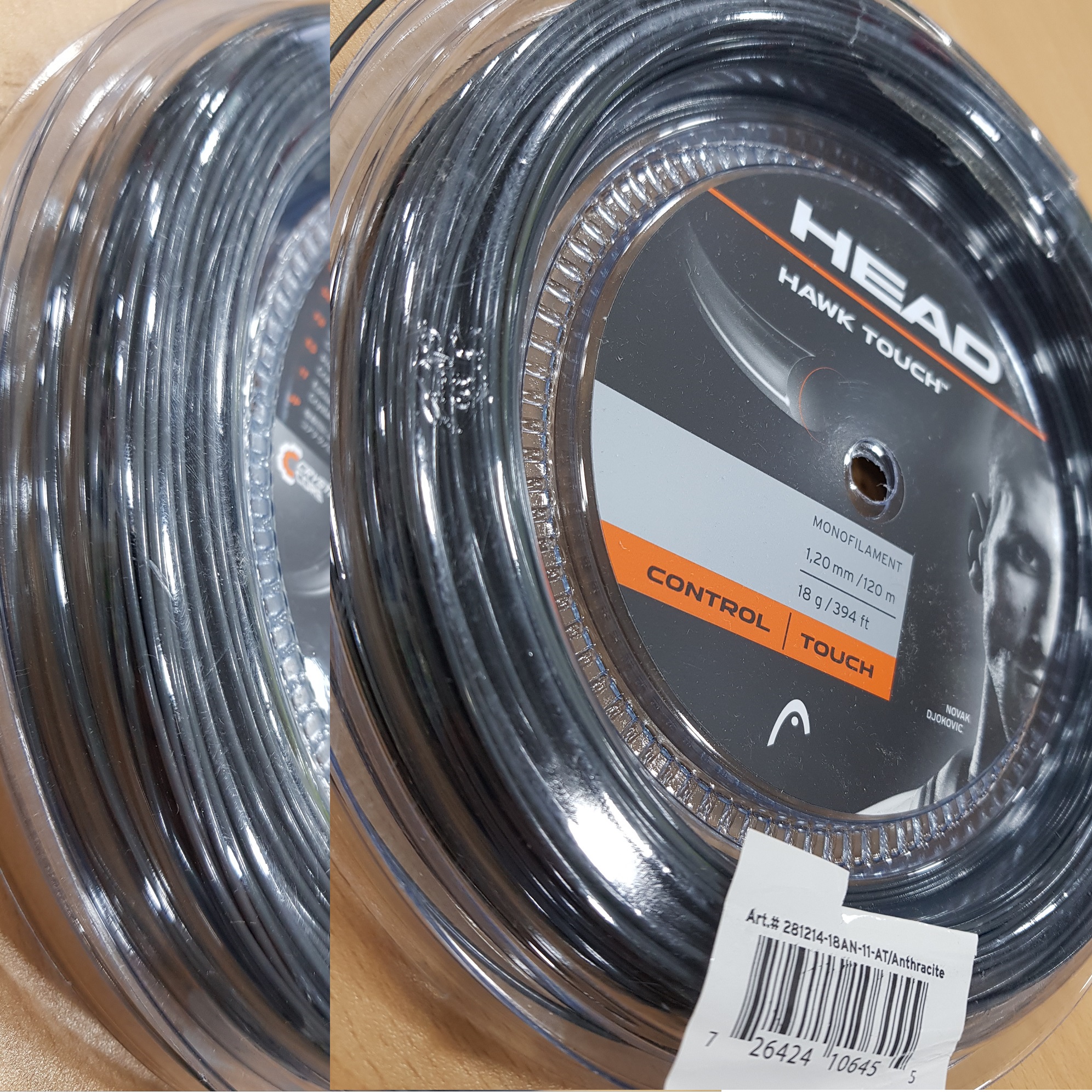 헤드 호크 터치 120M 120 125 릴 즈베레프 사용 헤드 테니스 스트링 HEAD HAWK TOUCH 1.20mm 1.25mm 120M (CONTROL and TOUCH)... 