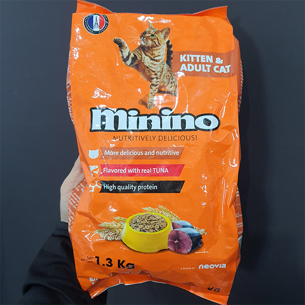 미니노 참치 cat 키튼 성묘 길고양이사료 1.3kg : 메종펫