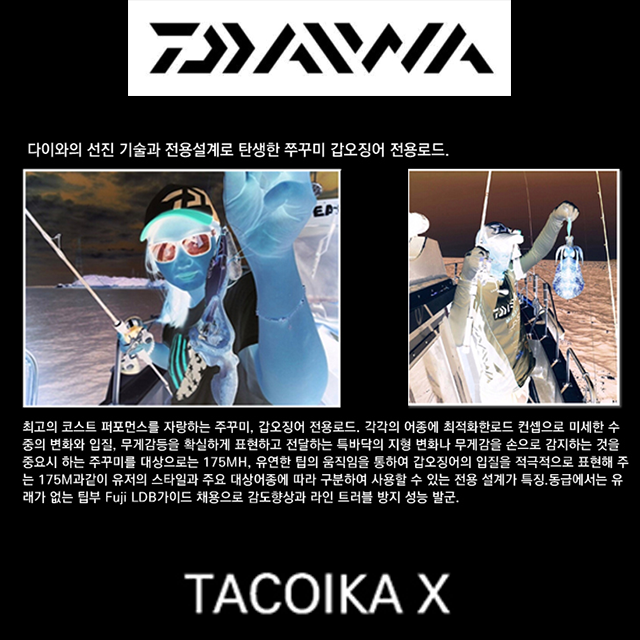 다이와 타코이카X 한국다이와정품 쭈꾸미낚시대 갑오징어낚시대 : 서울낚시
