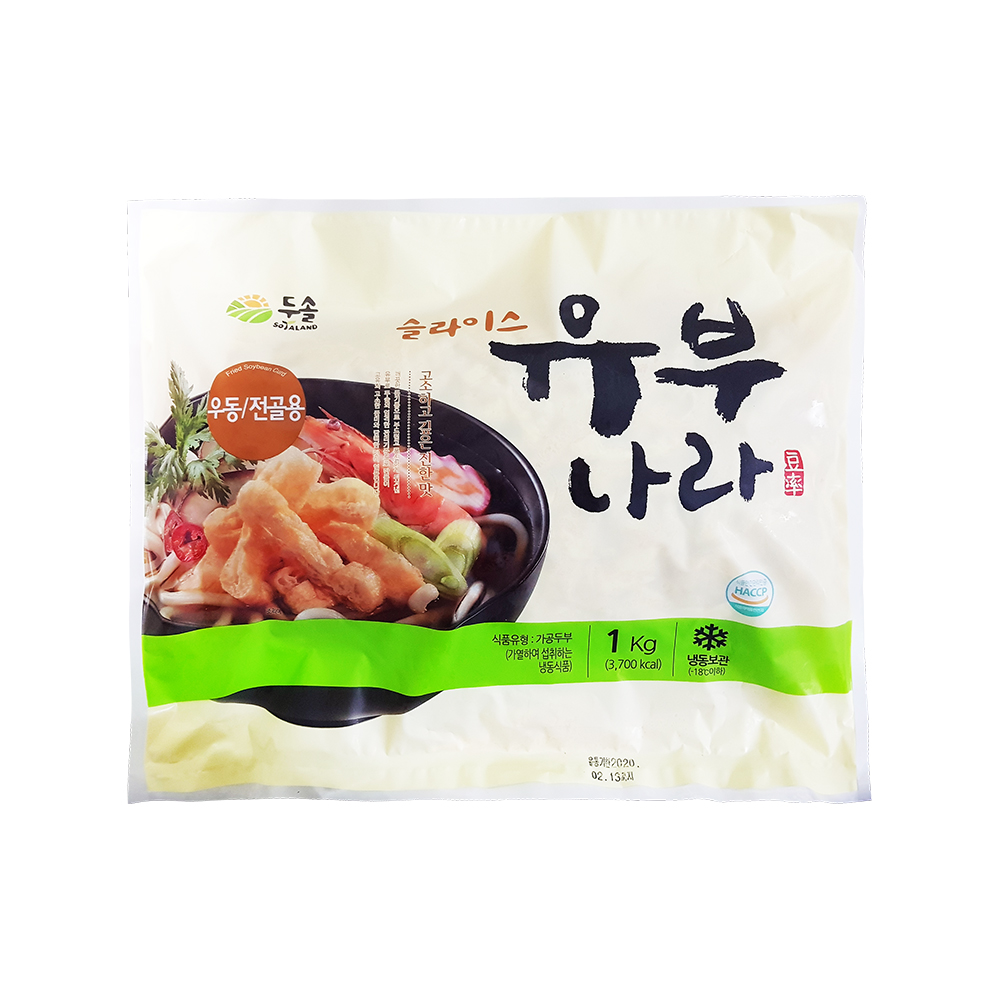 [두솔] 슬라이스 유부나라 1kg / 우동 김밥 전골용 : 하담몰