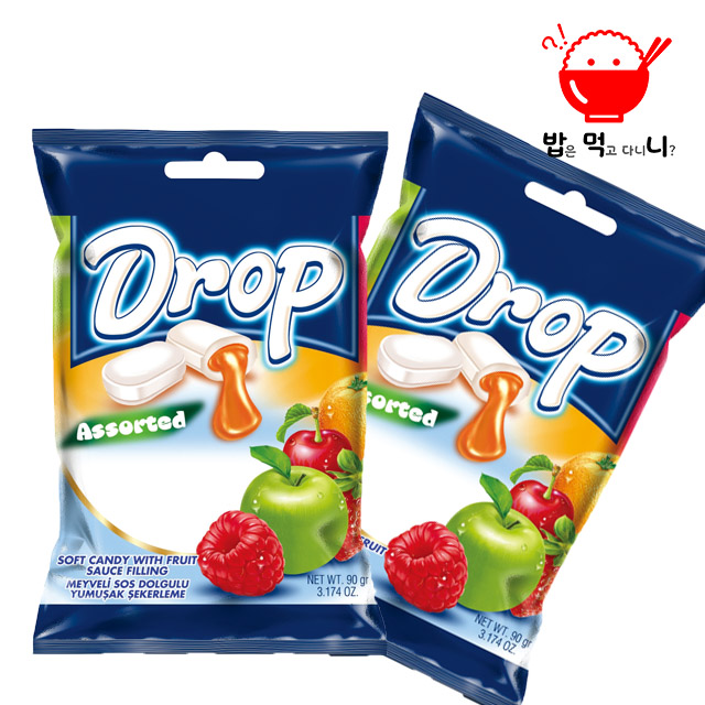 드롭 어소티드 소프트 캔디(1kg) 수입캔디 혼합 : 휴먼거스