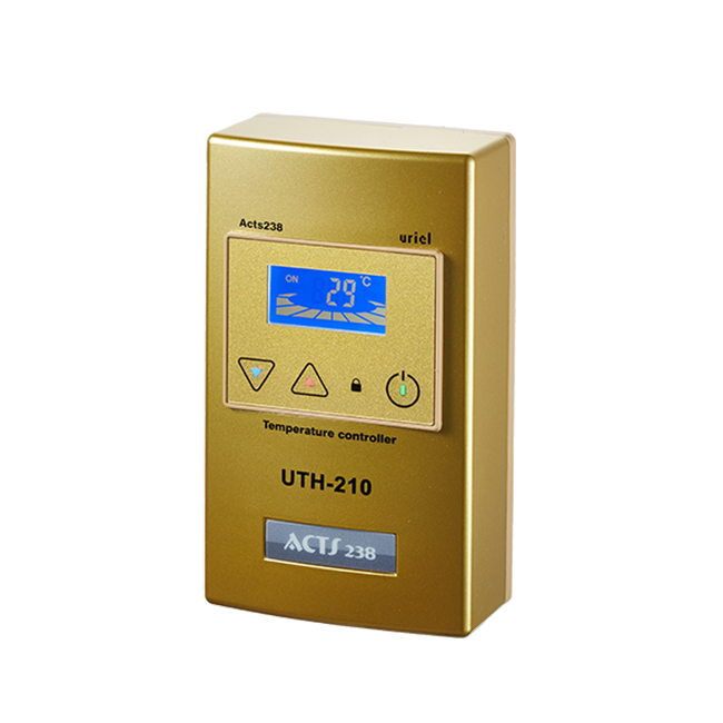 우리엘전자 필름난방용 온도조절기 UTH-210 골드 : 태양에너텍