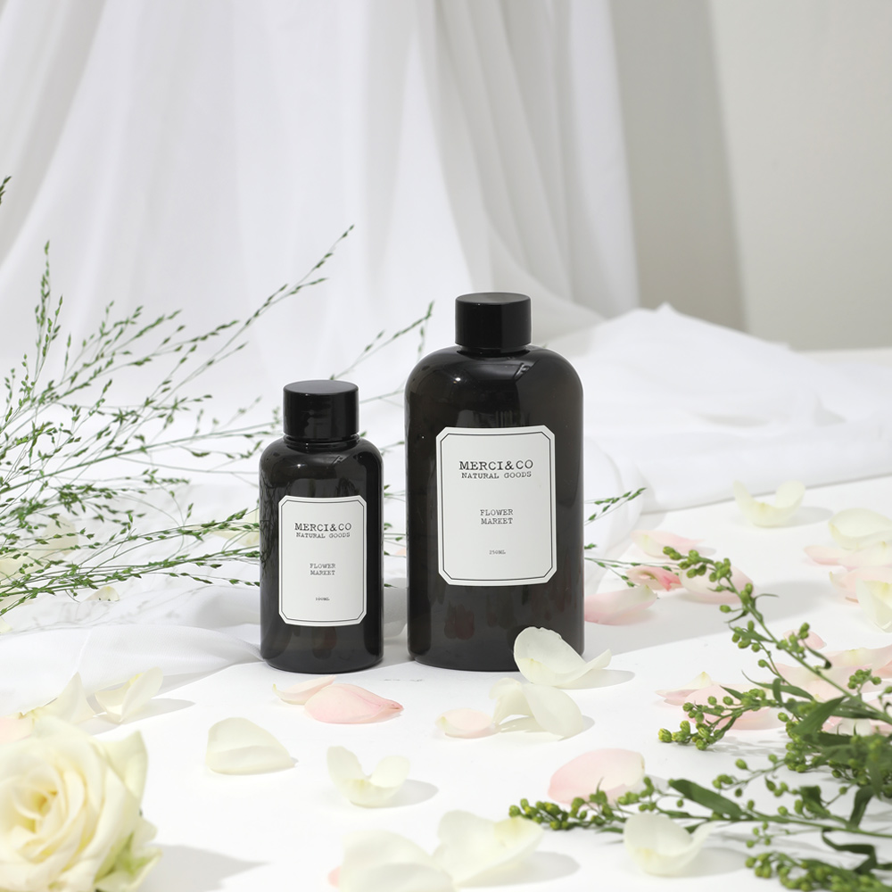 메르시앤코 1+1 발향좋은 디퓨저 리필액 100ml 대용량 실내방향제 플라워마켓 선물 : 메르시엔코