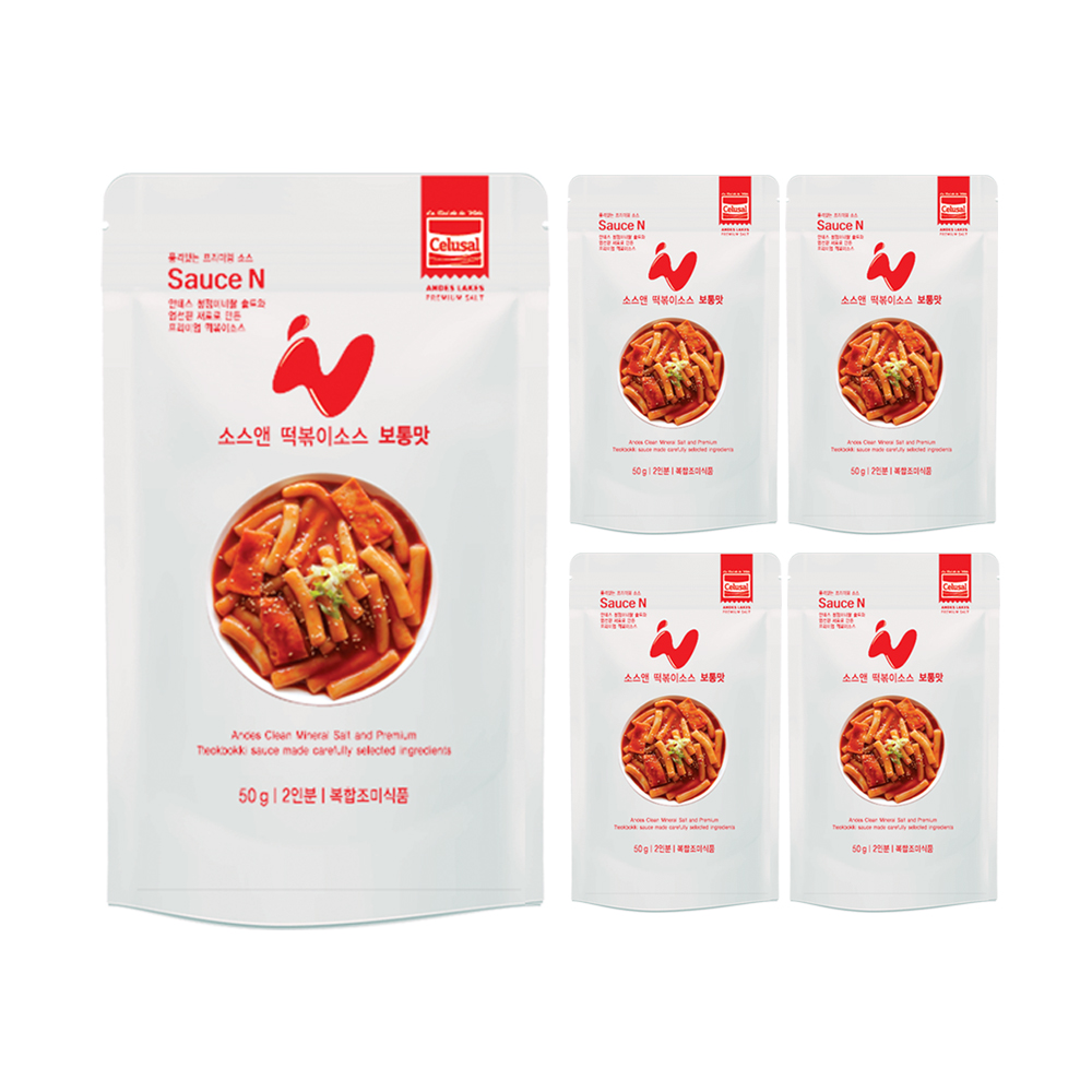 마성의 양념 소스앤 떡볶이소스 보통맛 50gx5개 250g : 소스앤