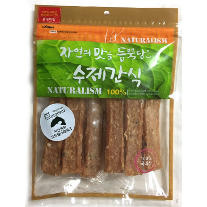 자연의 맛을 듬뿍담은 수제간식 치킨연어스테이크 180g / 강아지 애견 육포 : 펫타스틱