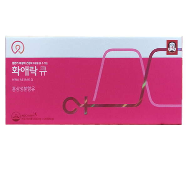 정관장 화애락큐 500mg x 120정 (쇼핑백 구매가능) : 에스앤제이글로벌