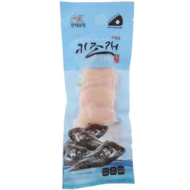 국내산키조개 슬라이스관자 급냉200g 자연산 2팩 : 서해키조개