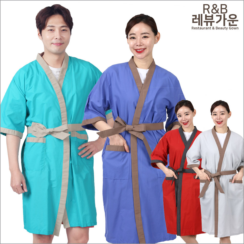 SA81 사우나가운 한의원 모텔 호텔 마사지 병원 검진 스파 테라피 : 레뷰가운