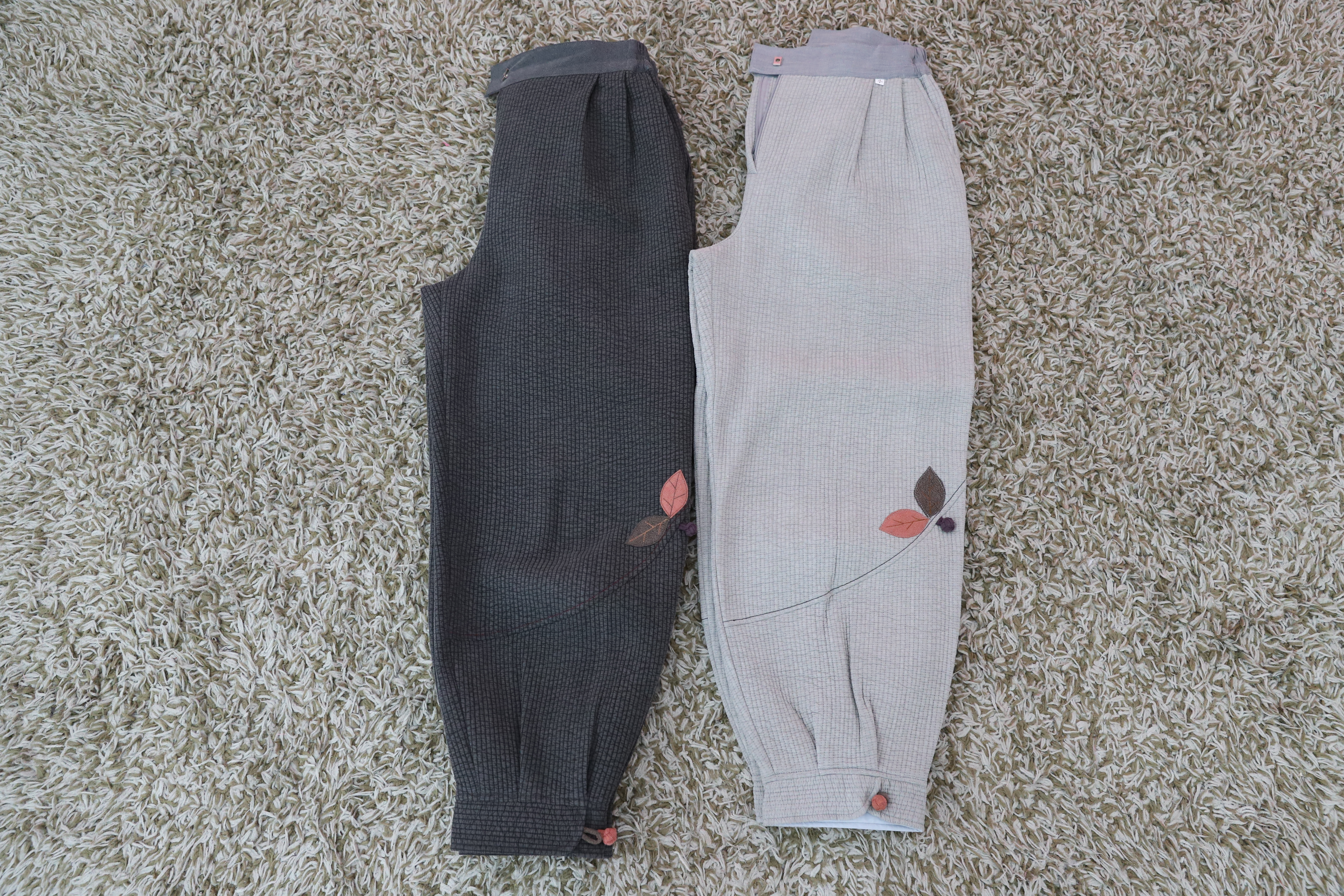 여성누빔바지 잔골누비낙엽 여자생활한복 개량한복 절복바지 몸배 법복 : 고소은 우리옷