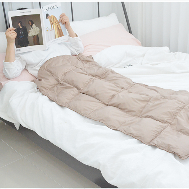 패딩담요 구스다운무릎담요 차량용담요 블랭킷 망토 : 굿앤루트