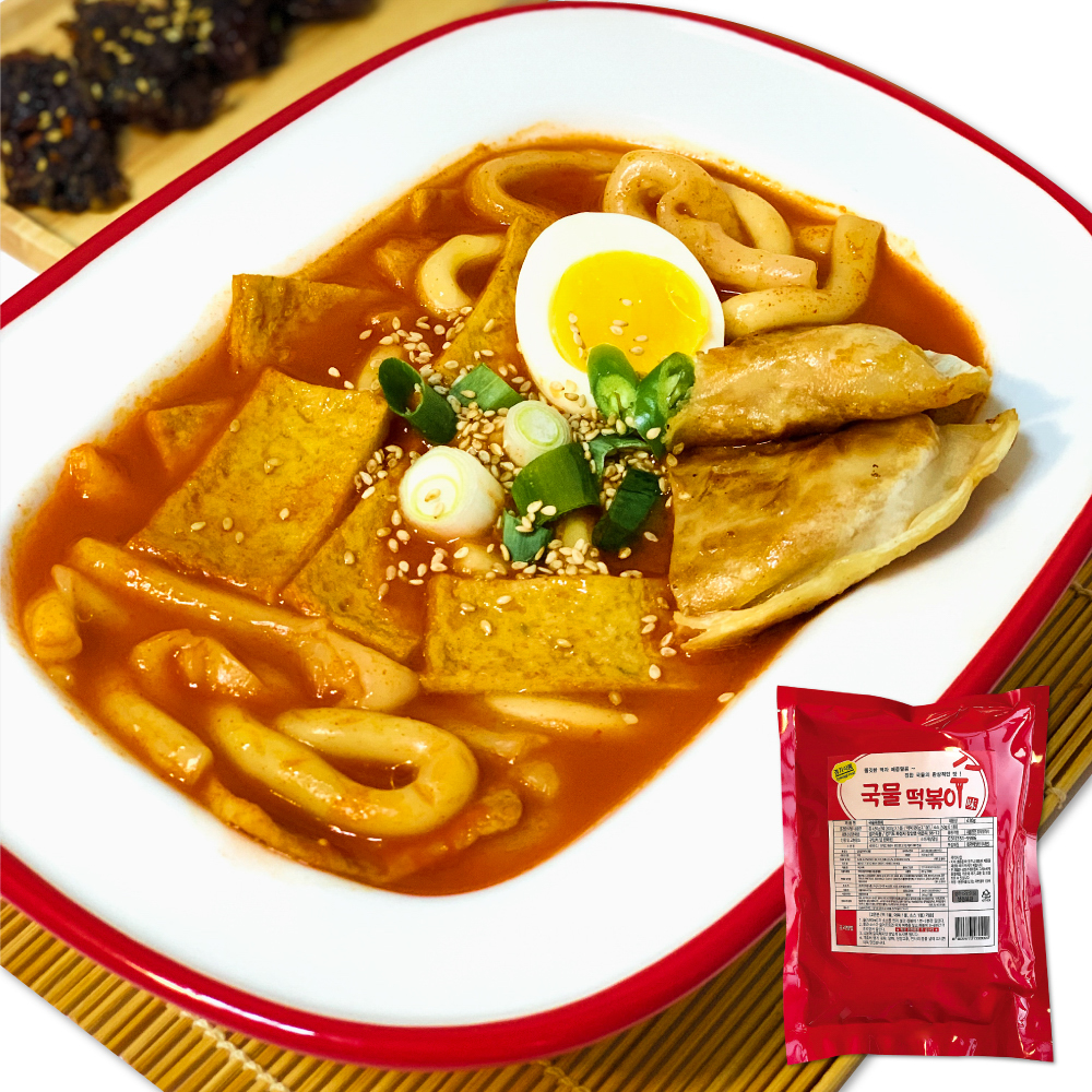 매콤달콤한 국물 떡볶이 밀키트 2팩 : 경기순대