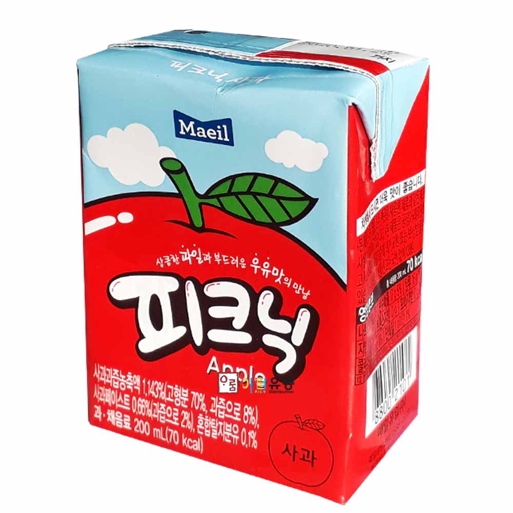 매일유업/피크닉사과 200ml x24개입 : 아람유통
