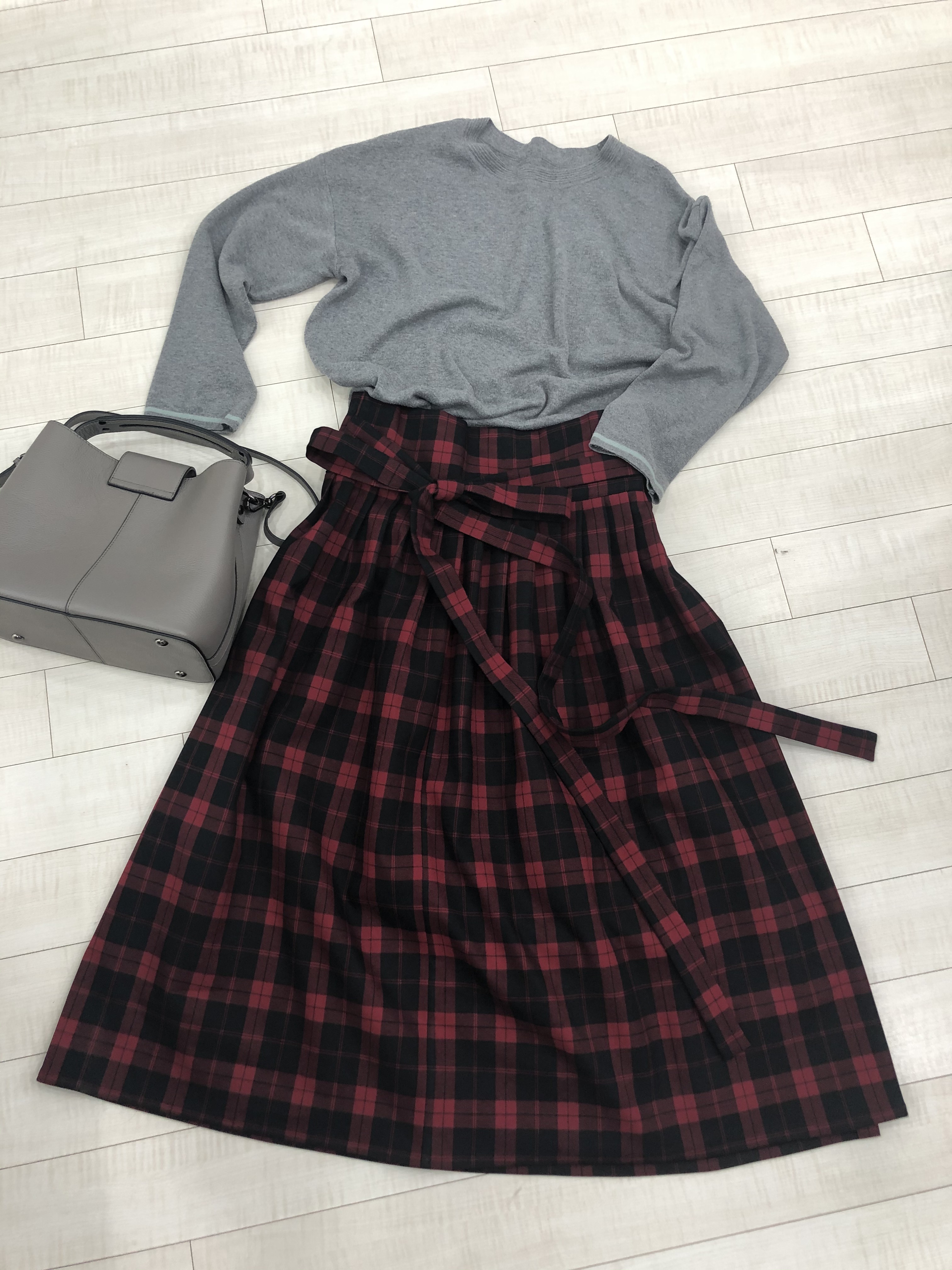 생활한복 레드 체크 허리치마 : 단미의 바늘꽃이야기