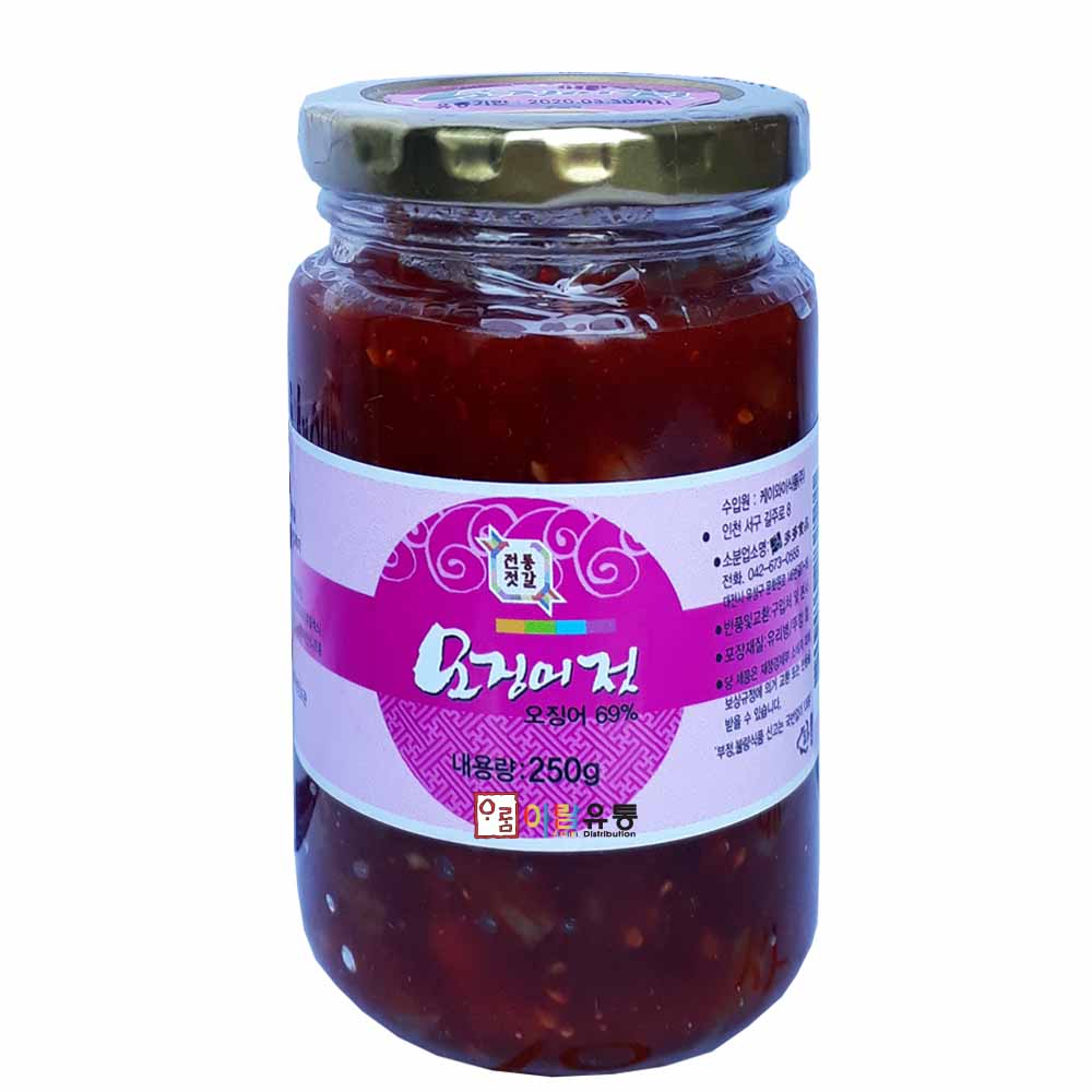 유림식품/오징어젓(중국산) 250g : 아람유통