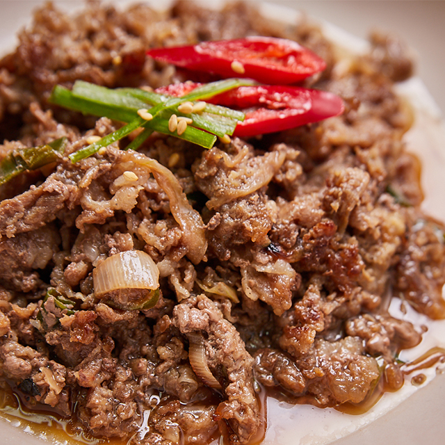 미도식당 광천 한우불고기 소불고기 300g 홍성 광천전통시장 (2개부터 구매가능) : 픽미푸드