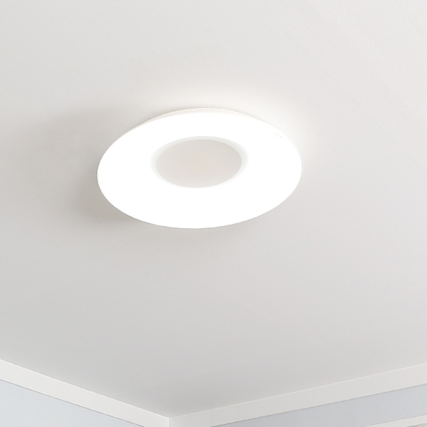 [레이테크]LED 글로링 직부 60W-600파이 화이트 : 켜다닷컴