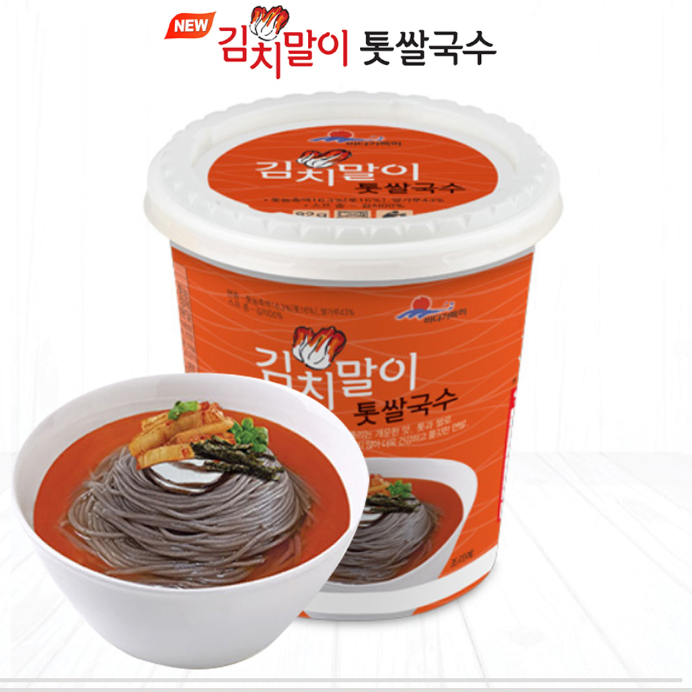 (완도바다가득히) 컵국수 4종 해조쌀국수 다시마가슬림하다면 된장톳쌀국수 김치말이 톳 쌀국수 : 임답례품