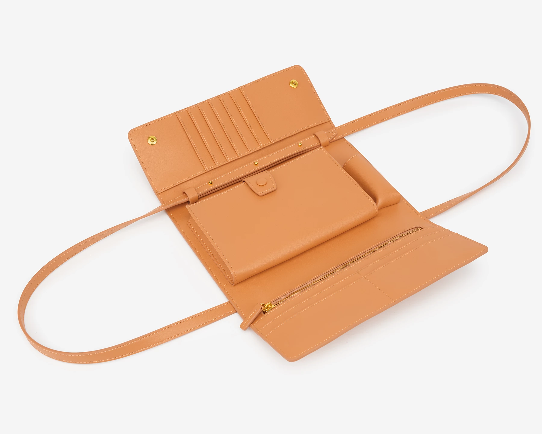 FRIDAY BY JW PEI 지갑겸 숄더백 The Tan Flap Wallet : 쇼잼