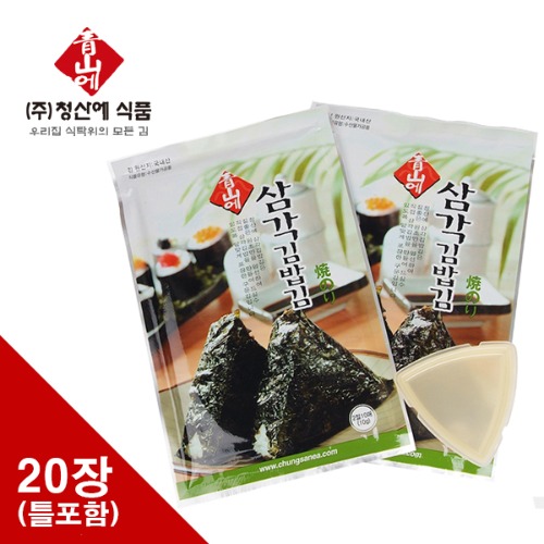 청산에 삼각김밥김 20장 (틀포함) : 청산에식품