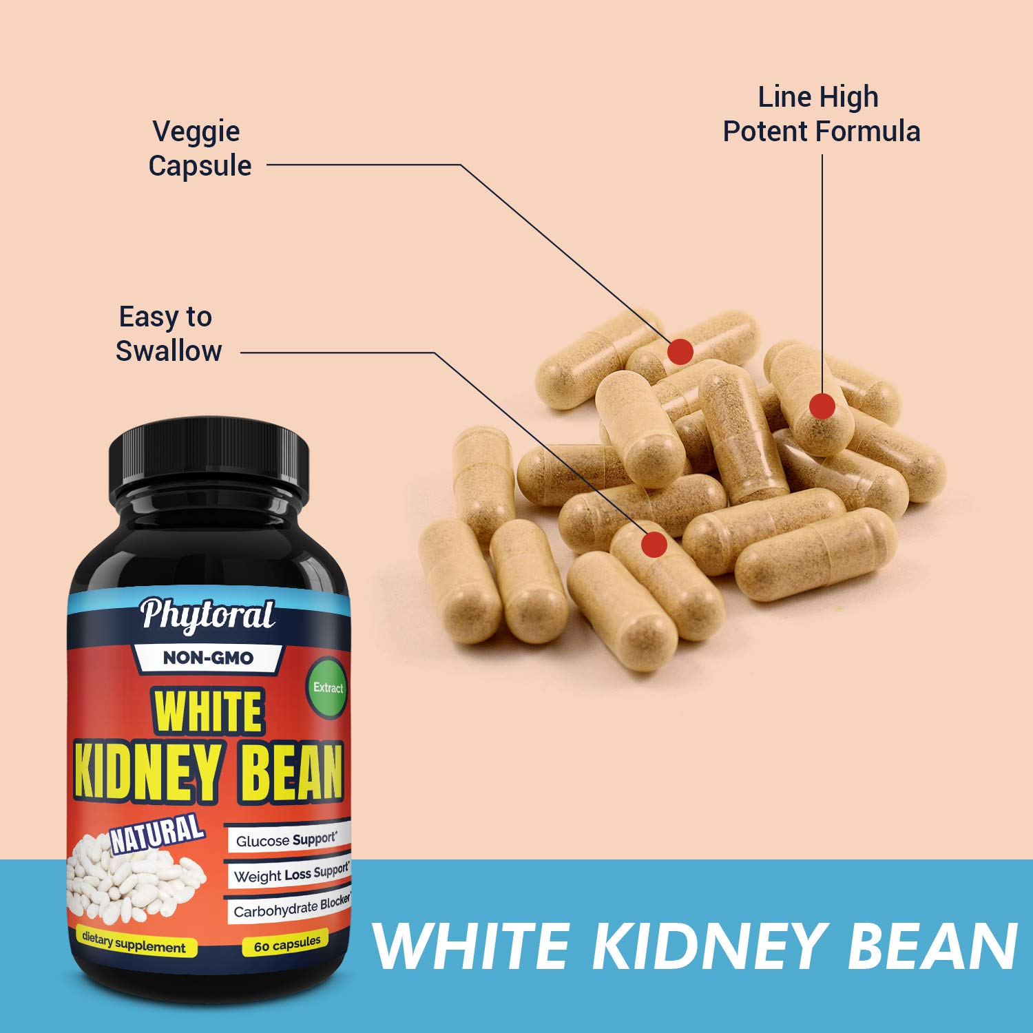 white kidney bean 흰강낭콩 다이어트 60정 식욕 억제제 탄수화물 억제제 차단제 직구왕국 : 직구왕국