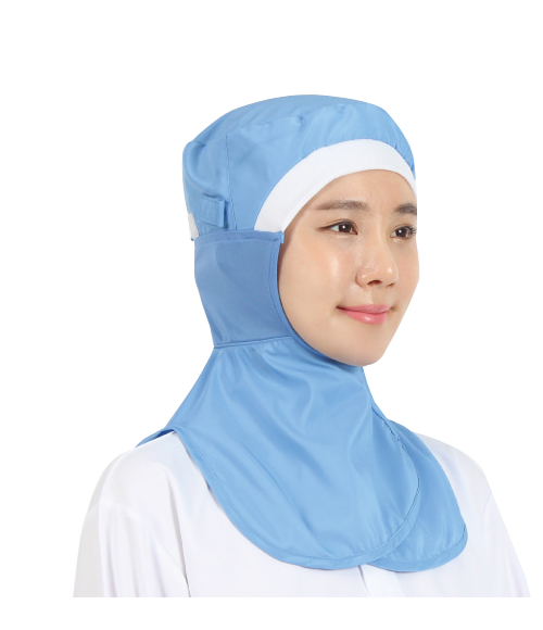 CO-B103(블루) 창없는 롱타입 흡한속건 HACCP 위생모자 : 푸드유니폼