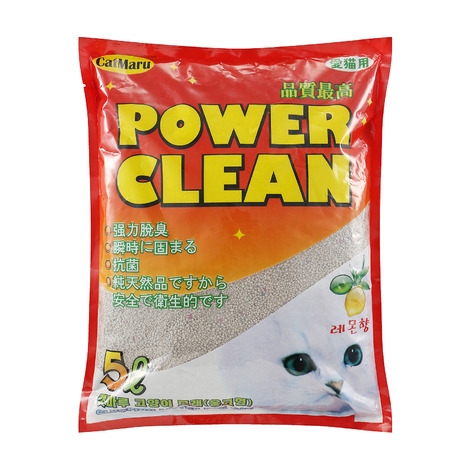 캣마루 파워크린 고양이 벤토나이트 모래 레몬향 5L x5개 : 파워도그