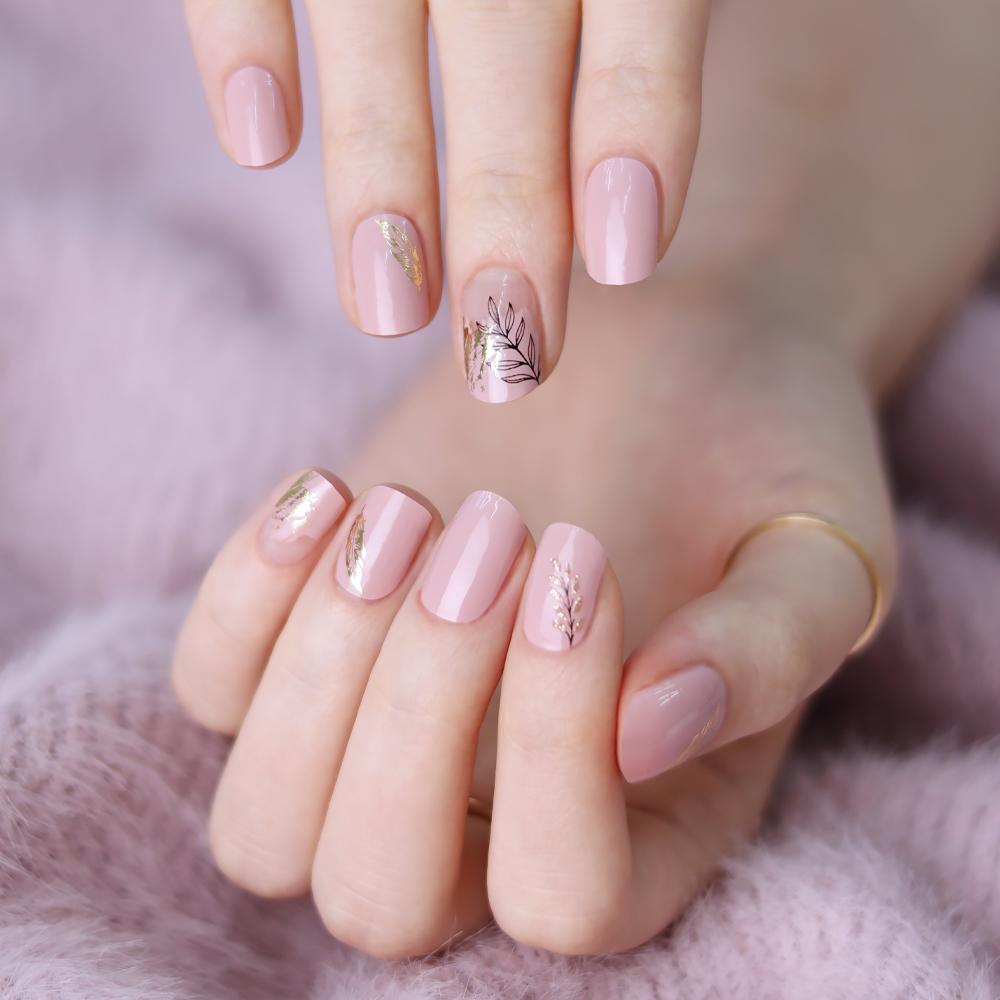 [글로시블라썸] 네일스티커 앤티크 페더 : Glossy Blossom